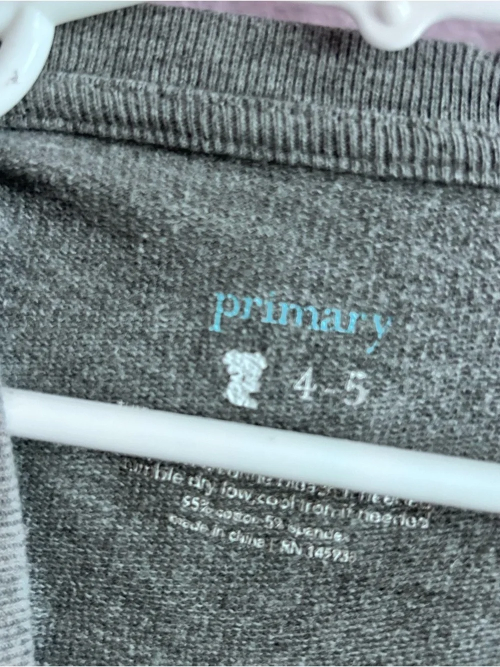 Primary Gray Dress with Silver Star Print